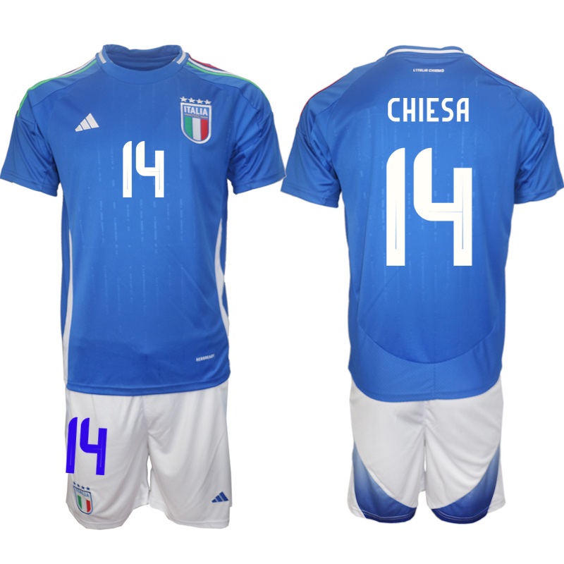 Men 2024-2025 Season Italy home Blue #14 Soccer Jersey->indianapolis colts->NFL Jersey